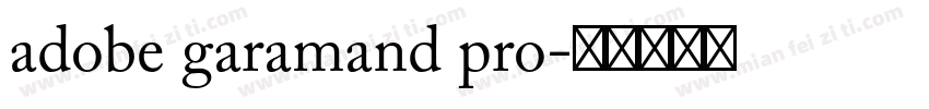 adobe garamand pro字体转换